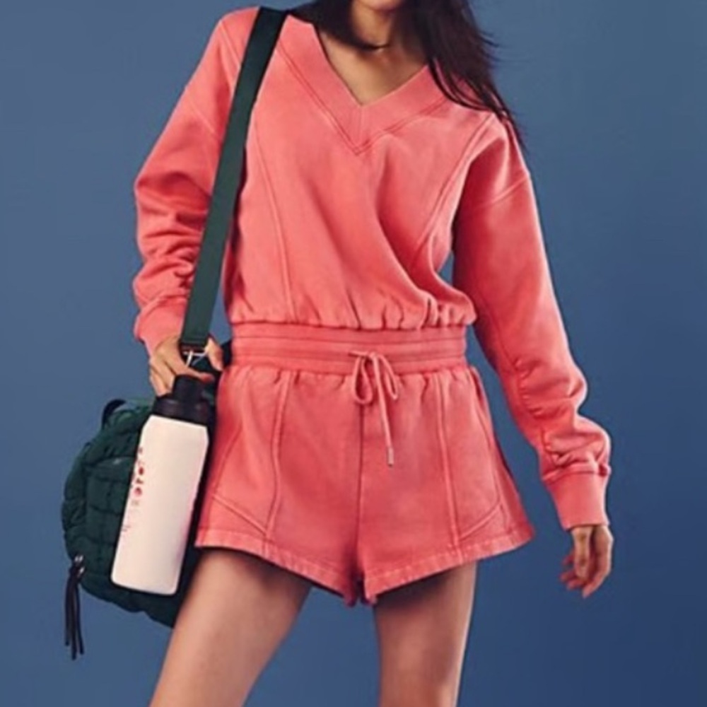 Free People FP Movement Intercept Romper Size XL NWT